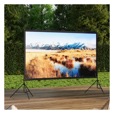 100" 3D 4K HD Outdoor Indoor 16:9 4K Portable Projector Screen with Stand