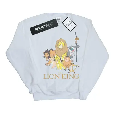 (4XL, White) Disney Mens The Lion King Group Sweatshirt