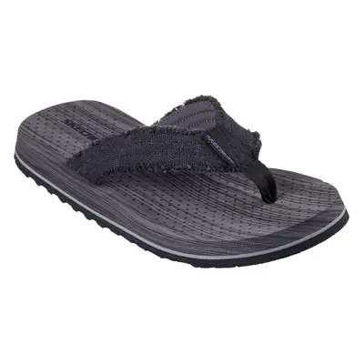 (Black, (Adults')) Skechers Tantric Fritz Textile Men's Black Sandals