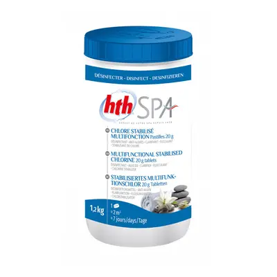 HTHSCT126 hth Spa 20g Multifunctional Stabilised Chlorine Tablets 1.2kg per pack