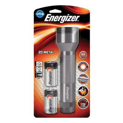 Energizer Metal LED Torch (Batteries Included)