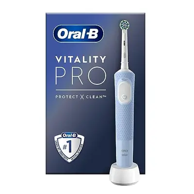 Vitality Pro Electric Toothbrush Blue Brush Designed by Braun