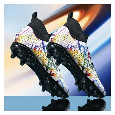 (white, 43) Men Soccer Shoes Kids Football Boots Women Professional Soccer Cleats Antiskid Chaus