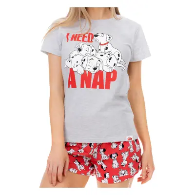 Disney Womens Pajamas Dalmatians grey Medium