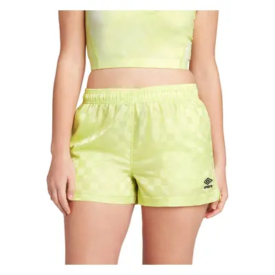 Umbro Women's Checkerboard Short Sunny Lime Small