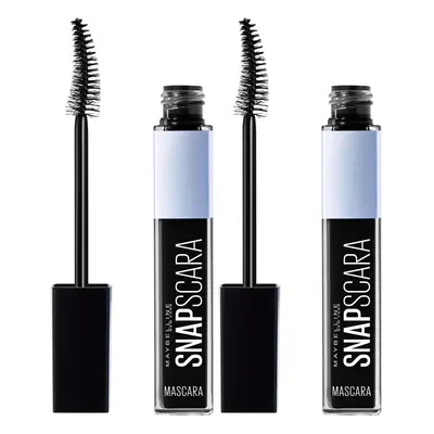 Maybelline New York Snapscara Washable Mascara Kit, Pitch Black, Pack of