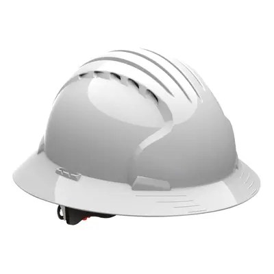 Evolution Deluxe 280-EV6161-10V Full Brim Hard Hat with HDPE Shell 6-Point Polyester Suspension 