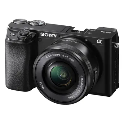 Sony Alpha A6100 Mirrorless Camera with 16-50mm Zoom Lens Black (ILCE6100L/B)