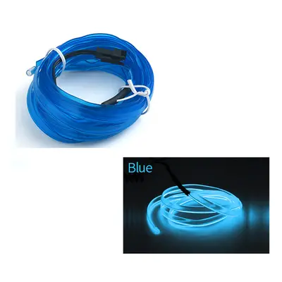 (2M, blue) 12V For Audi Q5 A4 A3 A6 Bmw E90 E60 F30 E39 Ambient Light Car Decoration