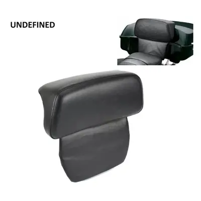 Black Motorcycle Seat Backrest Trunk Razor Chopped Tour-Pak Backrest Pad For Harley Touring Tri 