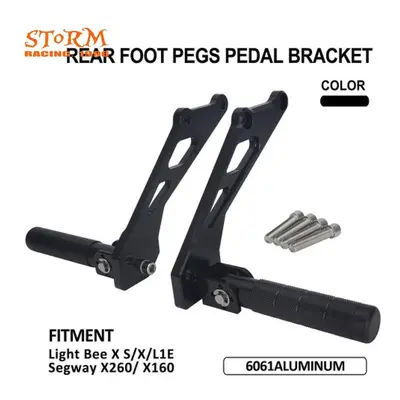 Rear FootPegs Pedal Bracket Foldable Auxiliary Pedal Foldable Anti-Slip For Surron Sur-Ron X Seg