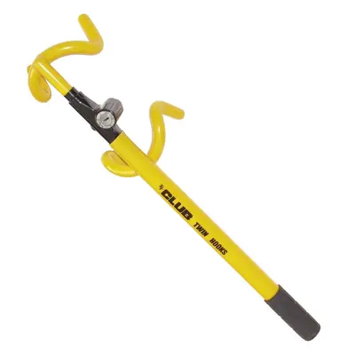 Winner International The Club Twin Hooks Steering Wheel Lock, Yel