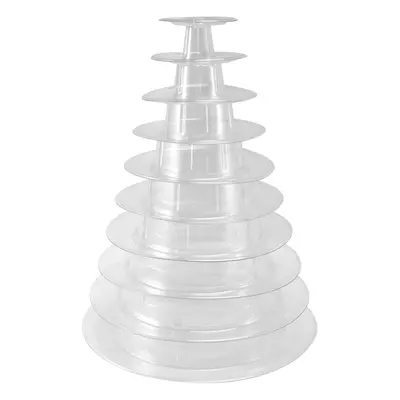 10 Tier Cupcake Holder Stand,Round Macaron Tower Stand,Clear Cake Display Rack for Wedding Birth