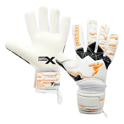 Size PRO JUNIOR Goal Keeping Gloves - Contact Duo Replica White/Orange Glove