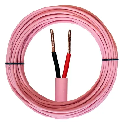 25m Low Smoke Speaker Cable 16AWG 1.5mm PURE COPPER LSZH 100V Double Insulated