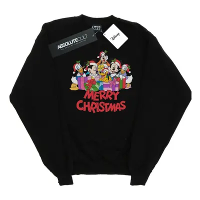 (3XL, Black) Disney Mens Mickey Mouse And Friends Christmas Sweatshirt