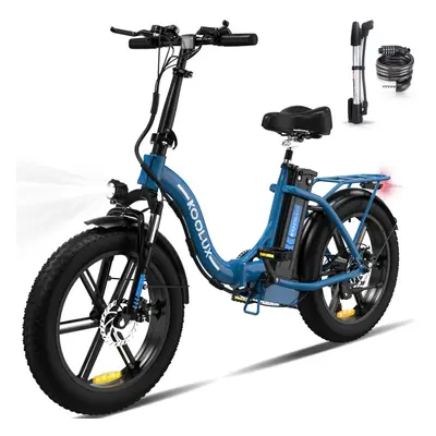 KOOLUX Electric Bike BK6S, 20inch,4.0 Fat Tire, 48V15AH Battery,500W