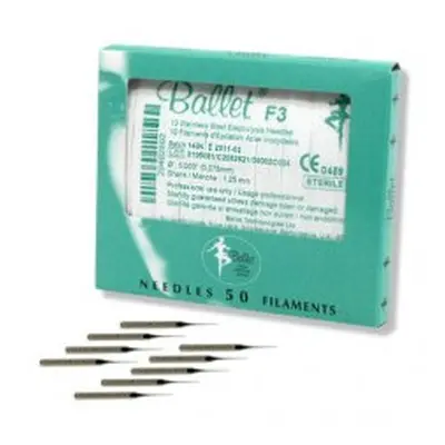 Ballet Electrolysis Needles Stainless Steel F3 (50)