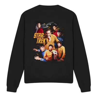 (XXL, Black) Star Trek Unisex Adult At the Controls Sweatshirt