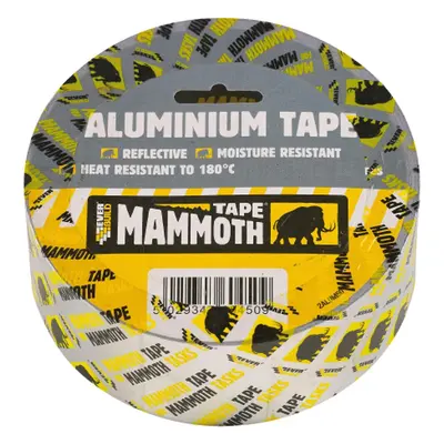 Everbuild Mammoth Aluminium Tape, Heat and Light Reflective Tape, Silver, mm x m