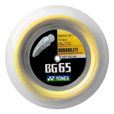 Yonex BG65 Badminton String 0.70mm Amber 200m by Yonex