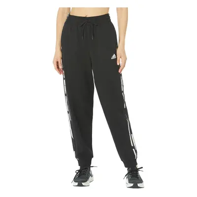 adidas Women's Essentials Printed 3-Stripes Loose Pants Black/White