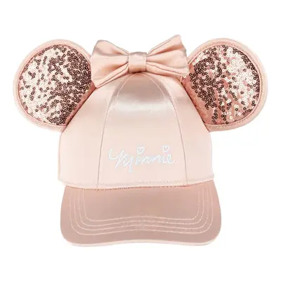 Disney Minnie Mouse Rose Gold Bling Ears Adjustable Hat