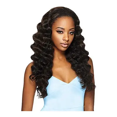 OUTRE Synthetic Hair Half Wig Quick Weave Ashani (1B)