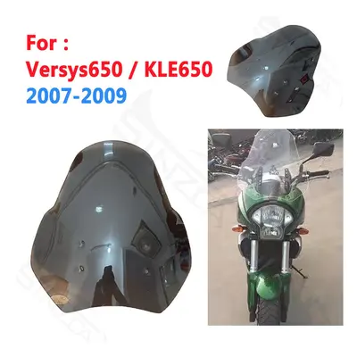 (Smoky gray) For Kawasaki Versys650 KLE650 Versys KLE 2007 2009 Front High