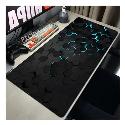 (Geometric, 600x300x2mm) Geometric Large Mouse Pad Big Computer Mousepads Minimalism Mousepad Bi