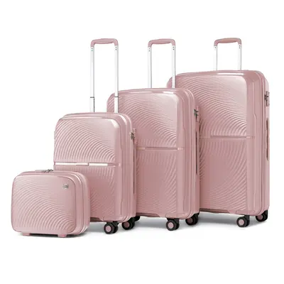 (14+20+24+28 inch) Nude Color 14/20/24/28 Inch PP Hard Shell Suitcase