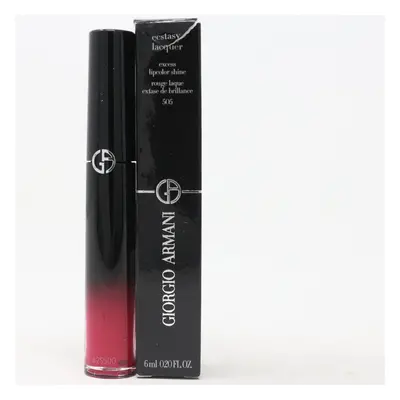 (505 Crescendo) Giorgio Armani Ecstasy Lacquer Lip Gloss 0.20oz/6ml New With Box