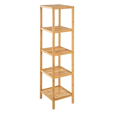 Standing bathroom shelf - tiers in bamboo