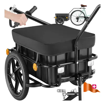 Bicycle Trailer Bike Carriers Cargo Tag Along Multifunctional Hand Cart Shopping