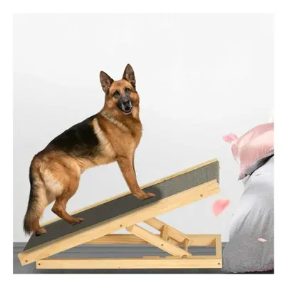 Portable Freestanding Dog Adjustable Heights Non-Slip Puppy Ramp Stair