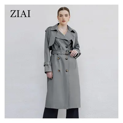 (green, M) Astrid Spring Autumn Long Women&apos;s Trench Coat Women Windbreaker Double-breasted 