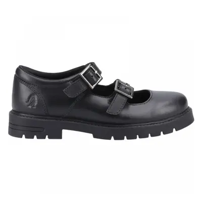 (11 (Children's), Black) Ella Junior Black Girls Buckle School Shoes