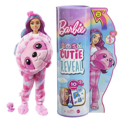 Barbie Cutie Reveal Doll Fantasy Series Sloth Plush Costume Surpr