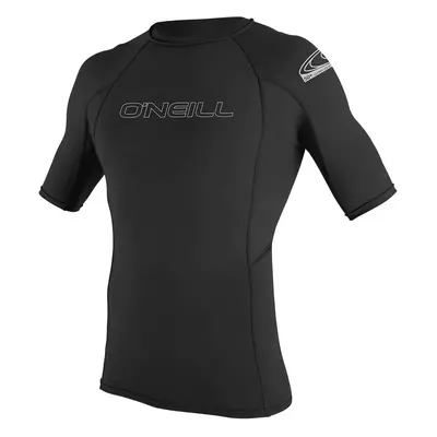 O'Neill Men's Basic Skins UPF 50+ Short Sleeve Rash Guard Black Smal