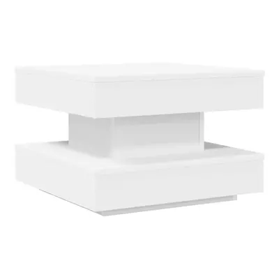 (white, x x 34.5 cm) vidaXL Coffee Table 360-Degree Rotatable Hallway End Table Tea Side Table