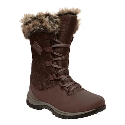 (5 UK, Chestnut) Regatta Great Outdoors Womens/Ladies Newley Faux Fur Trim Thermo Boots