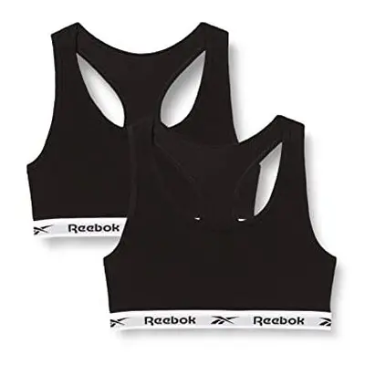 Womens Womens Reebok Crop Top Stretch Cropped Sports Top With Racer Back Black Multi Pack of T S