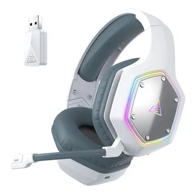 (White) EKSA E1000 WT 2.4G Low Latency Wireless Gaming Headphones for PC/PS4/PS5/Xbox