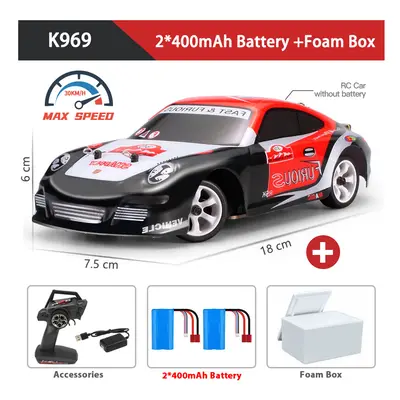 (K969 2B Foam Box) WLtoys K969 1:28 4WD 2.4G Mini RC Racing Car High Speed Off-Road Remote Contr