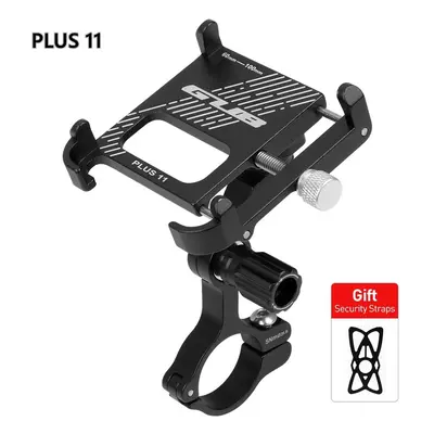 (GUB PLUS11 Black) GUB PLUS Bicycle Phone Holder For 3.5-6.8 inch Phone MTB Road Bike