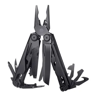 (Black) Multifunctional Pliers Outdoor Home Compact Portable Emergency Folding Knife Pliers Wren