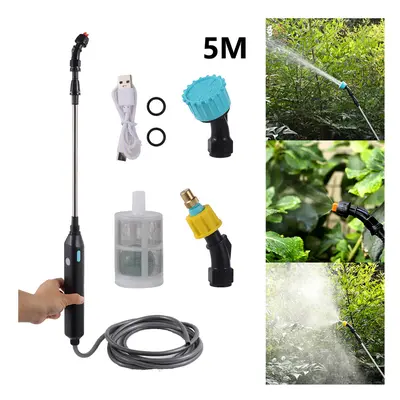 (with 5M hose) Electric Sprayer Gun Garden Automatic Atomization USB Plant Sprayer Bottle High P