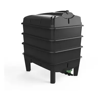 (BLACK, TRAY) Wormery, Organic Garden & Kitchen Waste Composting