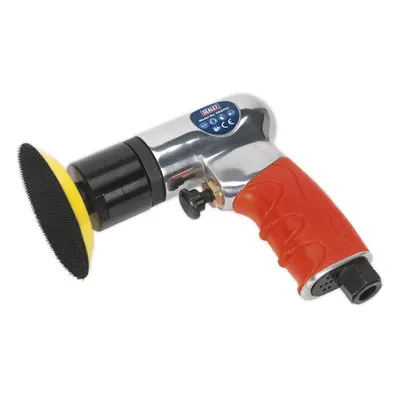 75mm Mini Air Polisher - Textured Grip - Lightweight Aluminium - Hook & Loop Pad