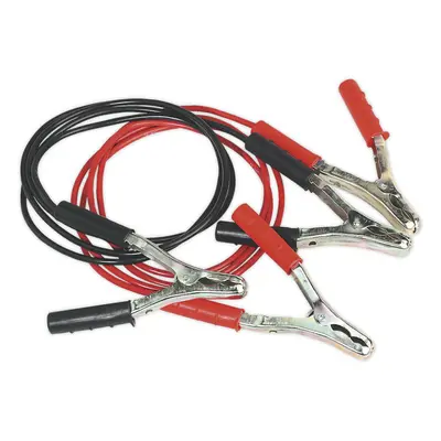 160A Copper Booster Cables - 2.5m x 10mm - PVC Sheathed - Insulated Clamps